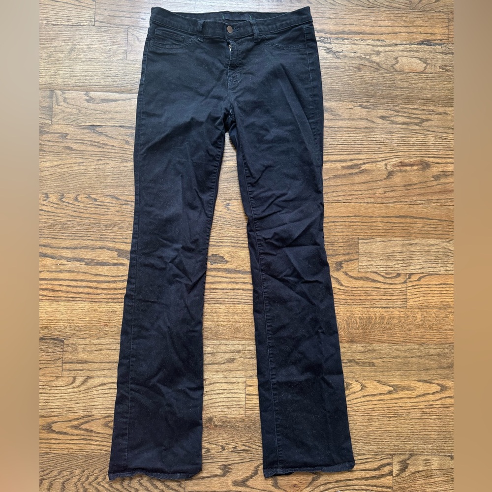 J. Brand Black Denim Straight-Leg Jeans Size 31 - Picture 2 of 5